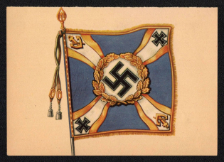 'War Victim Wall Calendar of National Socialist War Victim Care', Propaganda Postcard, Third Reich Nazi Germany