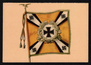 1943 'War Victims Wall Calendar of the National Socialist War Victims Welfare Organisation', Propaganda Postcard, Third Reich Nazi Germany