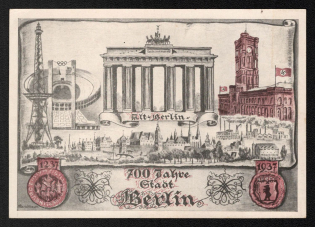 1937 '700 Years of the City of Berlin', Propaganda Postcard, Third Reich Nazi Germany