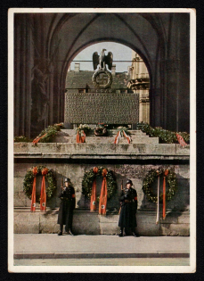 1933 'Munich, Feldherrnhalle Memorial', Propaganda Postcard, Third Reich Nazi Germany