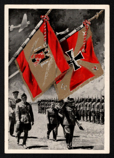 1939 'German Soldiers', Propaganda Postcard, Third Reich Nazi Germany