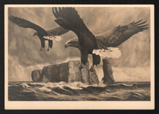 'Munich. House of German Art Michael Mathias Kiefer, Feldwies Chiemsee', Propaganda Postcard, Third Reich Nazi Germany