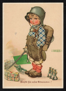 'Let it Come!', Propaganda Postcard, Third Reich Nazi Germany