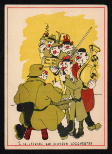 'Inlevering Van Koperen Voorwerpen', Propaganda Postcard, Third Reich Nazi Germany