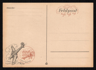 'Air Force Field Post', Propaganda Postcard, Third Reich Nazi Germany