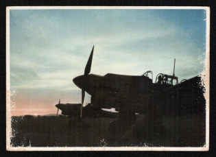 1943 'Junkers Stukas and Air Transporter', Propaganda Postcard, Third Reich Nazi Germany