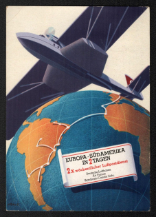 1937 'European South America', Propaganda Postcard, Third Reich Nazi Germany