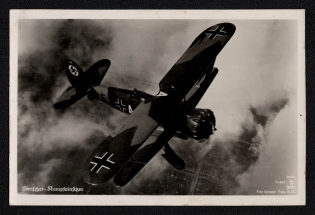 1938 'Henschel-Kampfitzer', Propaganda Postcard, Third Reich Nazi Germany