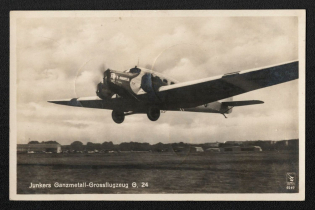 1932 'Junkers Full Metal Gross Plane G. 24', Propaganda Postcard, Third Reich Nazi Germany