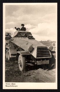 'Our Army Banzerpahwagen', Propaganda Postcard, Third Reich Nazi Germany