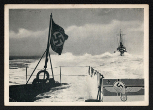 1941 'Navy', Propaganda Postcard, Third Reich Nazi Germany