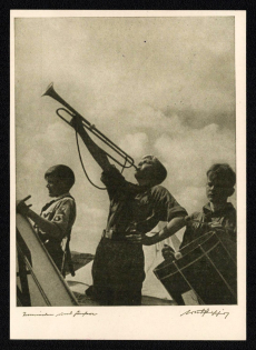 1938 'Promineles and Teasing', Propaganda Postcard, Third Reich Nazi Germany