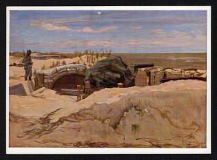 1942 'Flak Coastal Protection on the Atlantic', Propaganda Postcard, Third Reich Nazi Germany