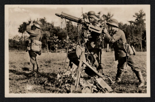 1934 'Our Reichswehr Heavy Machine Gun if a Pilot was Bombarded', Propaganda Postcard, Third Reich Nazi Germany