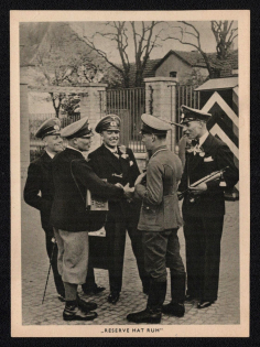 'Reserve Has Rest', Propaganda Postcard, Third Reich Nazi Germany