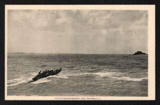'Coast Wax Ship on Patrol', Propaganda Postcard, Third Reich Nazi Germany