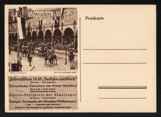 1938 'Ennfchau 1938 Facts at Work', Propaganda Postcard, Third Reich Nazi Germany