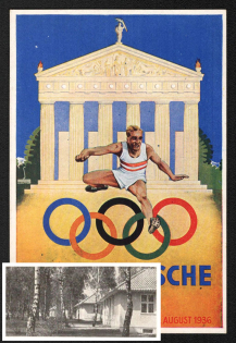 1936 SPECIAL Edition 'Olympic Games Berlin 1-16. August 1936', Propaganda Postcard, Third Reich Nazi Germany