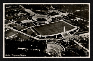 'Berlin, Olympic Stadium', Propaganda Postcard, Third Reich Nazi Germany