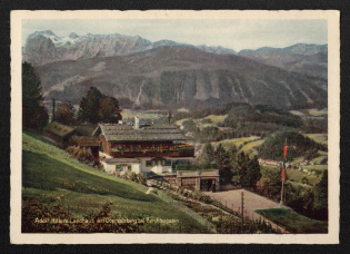 'Adolf Hitler's Country House on Obersalzberg Near Berchtesgaden', Propaganda Postcard, Third Reich Nazi Germany
