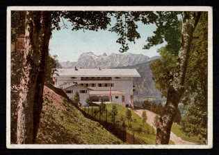 1943 'Berghof Wachenfeld Country House of the Chancellor in Berchtesgaden (Obersalzberg)', Propaganda Postcard, Third Reich Nazi Germany