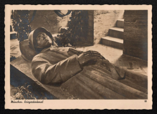 'Munich. War Memorial', Propaganda Postcard, Third Reich Nazi Germany