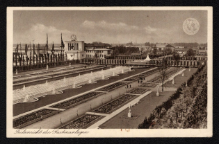1937 'Great Reich Exhibition Düsseldorf Schlagterstadt 1937', Propaganda Postcard, Third Reich Nazi Germany