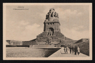 1916 'Leipzig Nations Battle Monument', Propaganda Postcard, Third Reich Nazi Germany