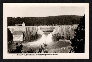 1943 'The Ederfee Barrier Wall Destroyed in 1943', Propaganda Postcard, Third Reich Nazi Germany