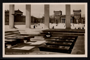 1923 'Munich. Temple of Honour for the Fallen of 9 Nov. 1923', Propaganda Postcard, Third Reich Nazi Germany