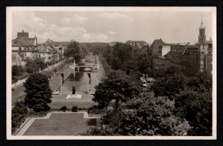 1939 'Dusseldorf - Konigsallee', Propaganda Postcard, Third Reich Nazi Germany
