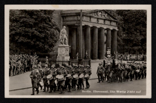 'Berlin. Cenotaph. The Guard Pulls on', Propaganda Postcard, Third Reich Nazi Germany