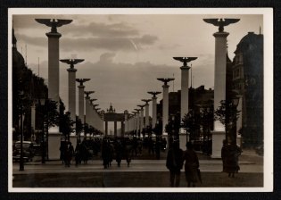 'Berlin Unter Den Linden in the Feast', Propaganda Postcard, Third Reich Nazi Germany
