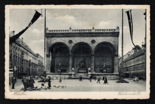1940 'Munich Feldherrnhalle', Propaganda Postcard, Third Reich Nazi Germany