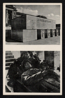 'Munich War Memorial in Front of the Army Museum', Propaganda Postcard, Third Reich Nazi Germany