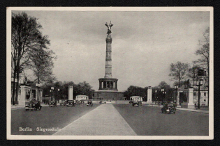 1940 'Berlin Victory Column', Propaganda Postcard, Third Reich Nazi Germany