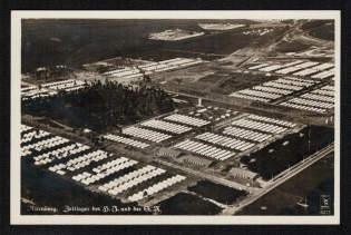 1942 'Nuremberg. Tent Camp of H. J. and S. A.', Propaganda Postcard, Third Reich Nazi Germany