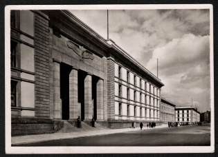 1942 'Berlin Reich Chancellery in Vobstrabe', Propaganda Postcard, Third Reich Nazi Germany