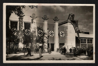 1940 'German Building', Propaganda Postcard, Third Reich Nazi Germany