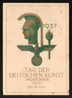 1937 'Day of German Art Munich 1937', Propaganda Postcard, Third Reich Nazi Germany