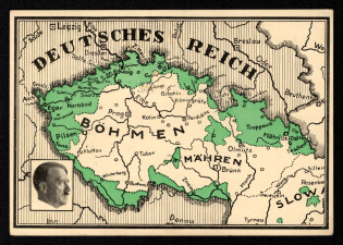 1938 'German Empire', Propaganda Postcard, Third Reich Nazi Germany