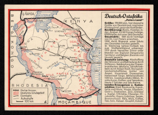 1940 'German East Africa Peters-Land', Propaganda Postcard, Third Reich Nazi Germany