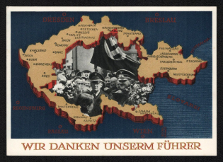 'We Thank Our Guide', Propaganda Postcard, Third Reich Nazi Germany