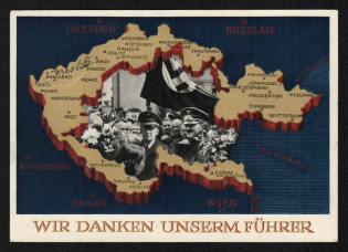 'We Thank Our Guide', Propaganda Postcard, Third Reich Nazi Germany