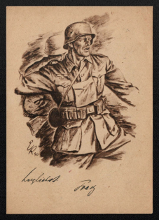 1941 'German Military', Propaganda Postcard, Third Reich Nazi Germany