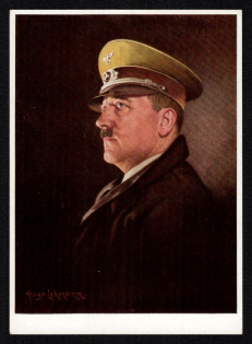 'Adolf Hitler', Propaganda Postcard, Third Reich Nazi Germany