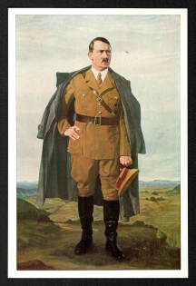 1938 'Adolf Hitler', Propaganda Postcard, Third Reich Nazi Germany