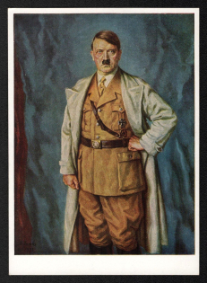 'Adolf Hitler', Propaganda Postcard, Third Reich Nazi Germany