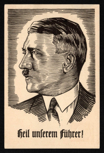 1933 'Salvation of Our Guide!', Propaganda Postcard, Third Reich Nazi Germany