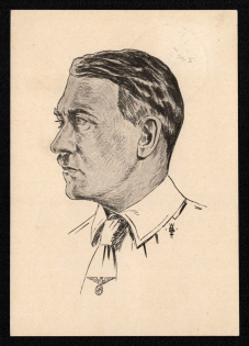 1938 'Adolf Hitler', Propaganda Postcard, Third Reich Nazi Germany